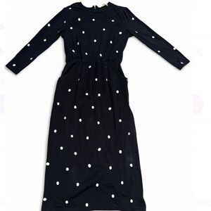 Zapelle long-sleeve black maxi dress